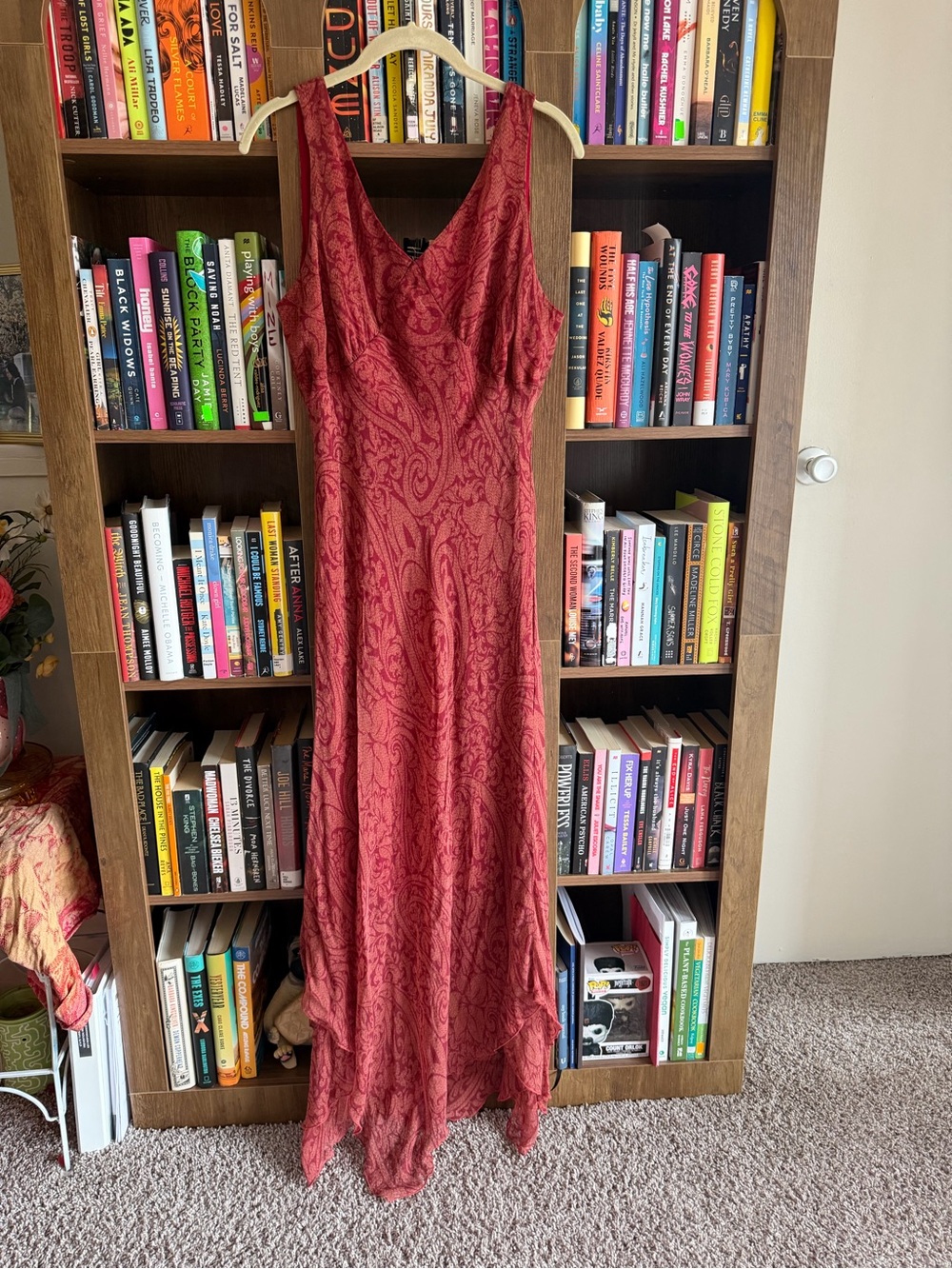 Boho Red Paisley Maxi